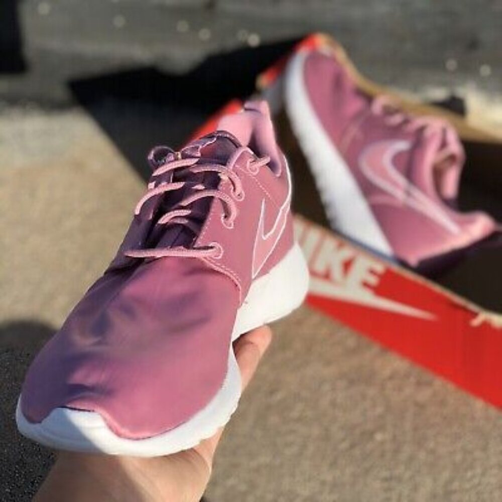 Nike pink sneakers satin